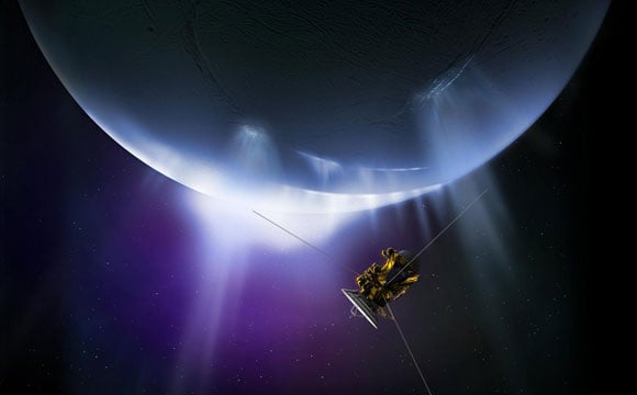 Cassini Spacecraft Closes in on Enceladus for the Last Time
