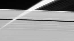Cassini Spacecraft Image of Saturn's Icy Rings