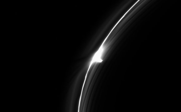 Cassini Spacecraft Views Gored Clump in Saturn's F Ring