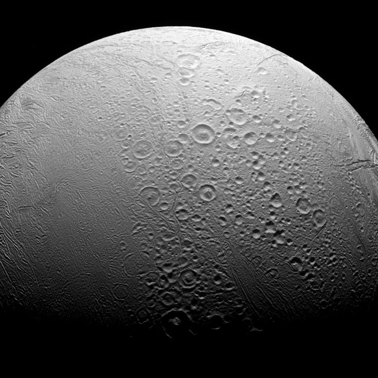 Cassini Views Enceladus Up Close