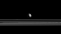 Cassini Views Enceladus and Tethys