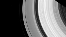 Cassini Views Four Moons of Saturn