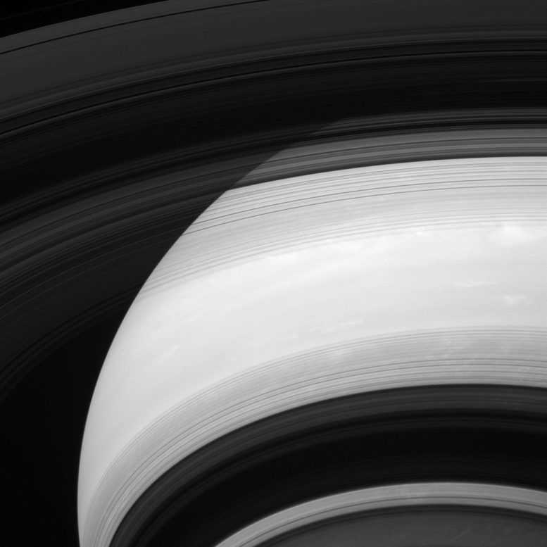 Cassini Views Saturn and Its Rings