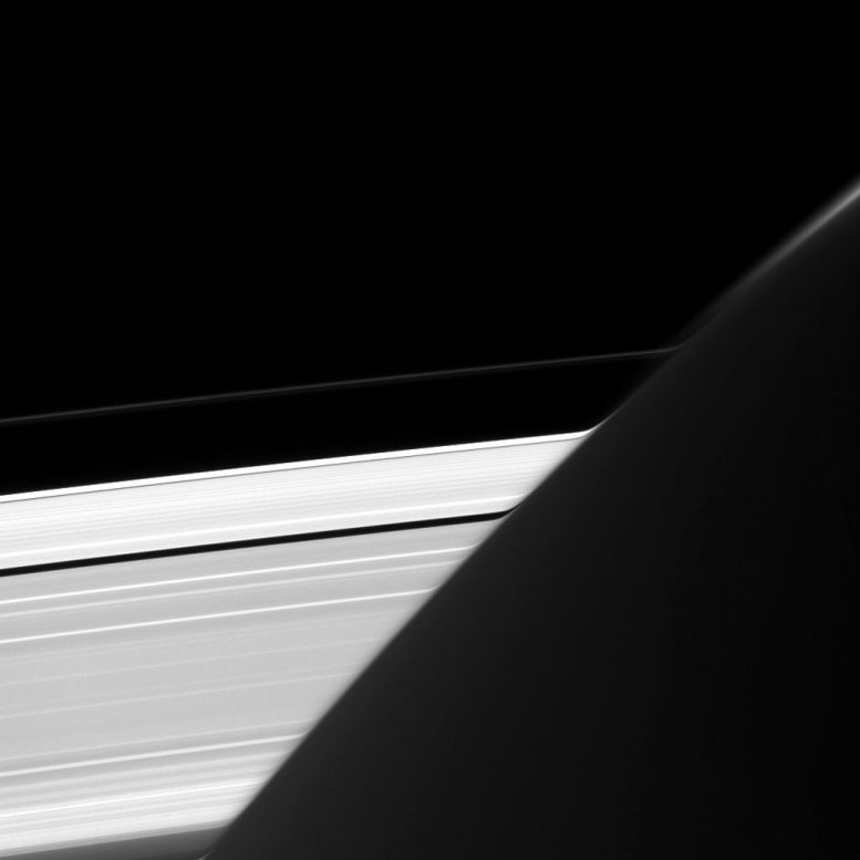Cassini Views Saturn's A and F Rings