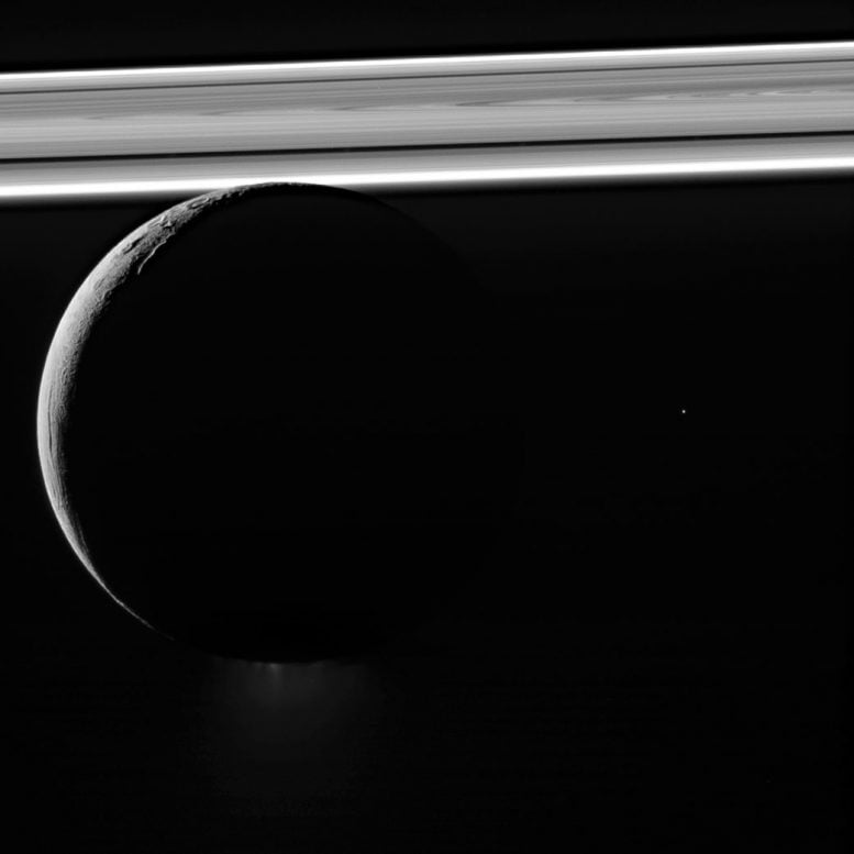 Cassini Views Saturn's Moon Enceladus