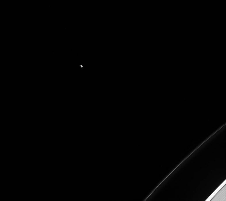 Cassini Views Saturn's Moon Janus