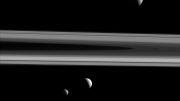 Cassini Views Tethys, Enceladus and Mimas