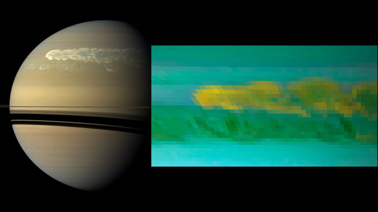 Cassini Views the Turbulent Power of a Monster Saturn Storm