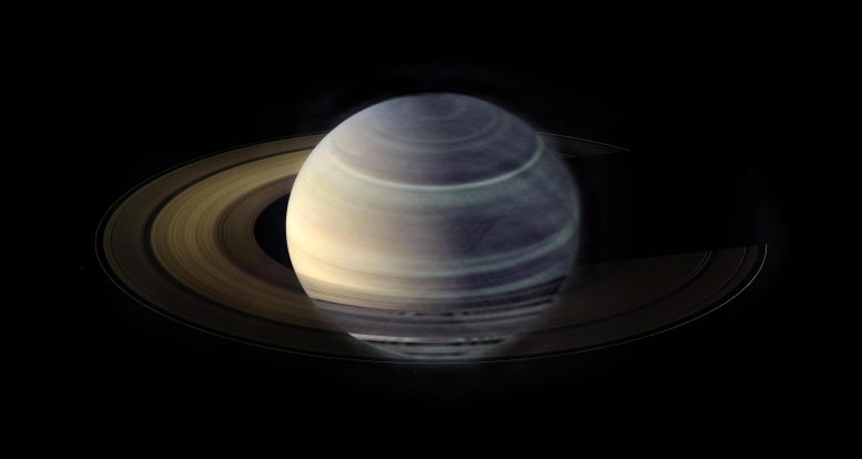 Cassini and VLA Saturn Composite