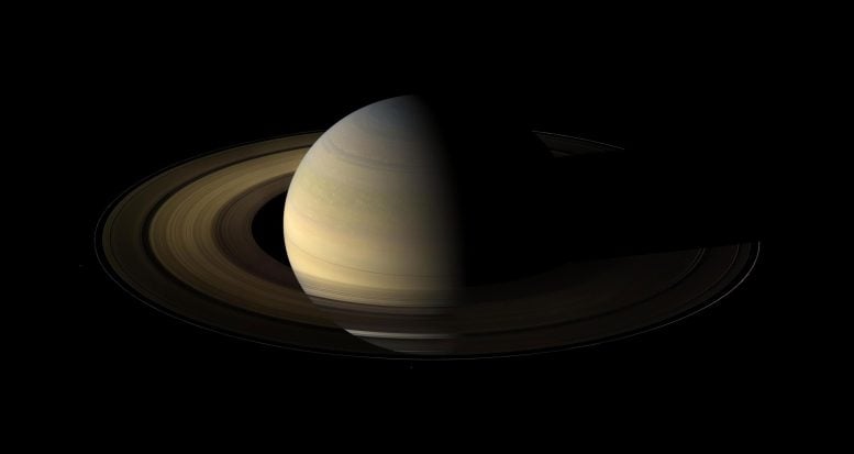 Cassinis View of Saturn During Its 2009 Equinox