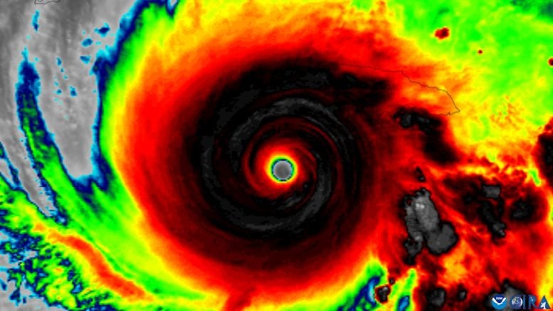 Category 5 Hurricane Melissa Satellite View