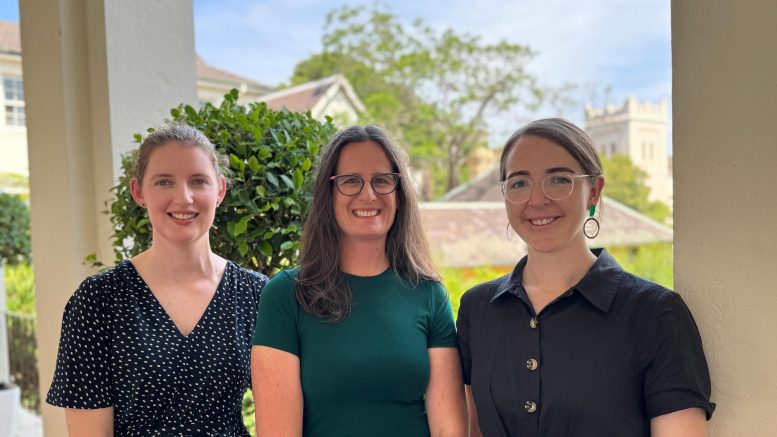 Catherine Grueber, Robyn Shaw and Katherine Farquharson