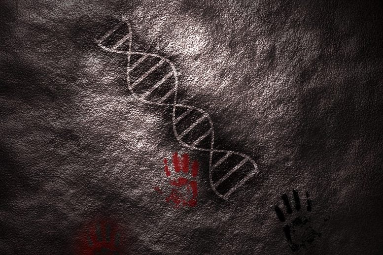 Cave Wall DNA Painting