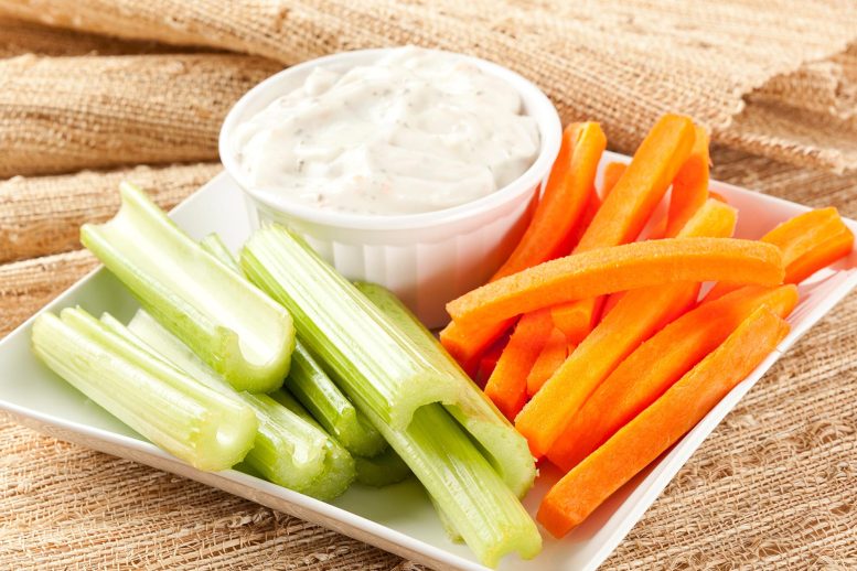 Celery Carrot Sticks Ranch Dressing