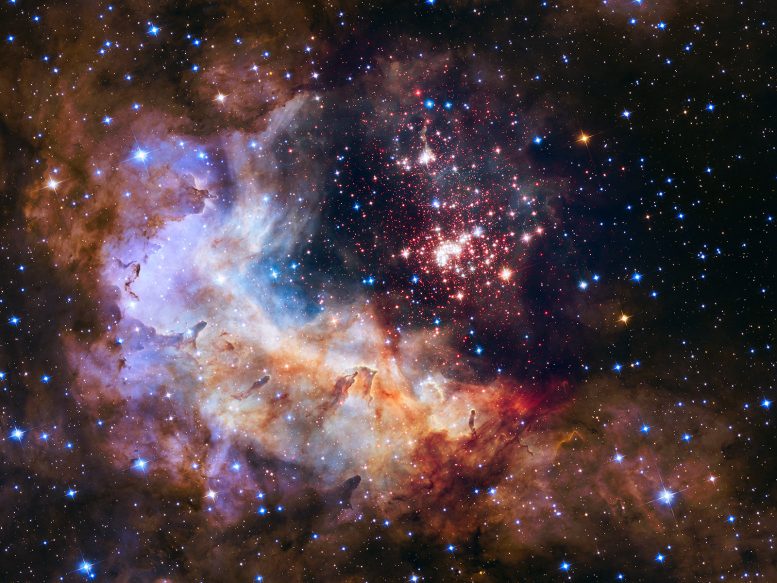 Celestial Fireworks as Official Image for Hubble 25th Anniversary