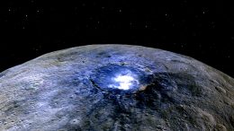 Ceres' Occator Crater in False Colors