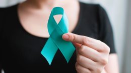 Cervical Ovarian Cancer Ribbon