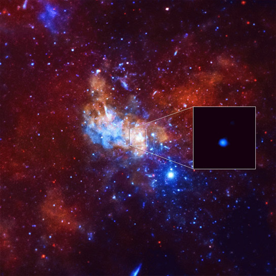 Chandra Detects Record Breaking Outburst from Black Hole