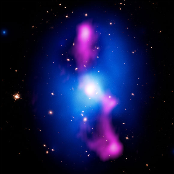 Chandra Provides New Perspective on a Galaxy Cluster MS 0735.6+7421