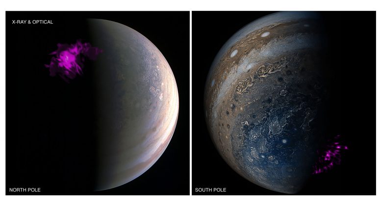 Chandra Views Jupiter's Independently Pulsating X-ray Auroras
