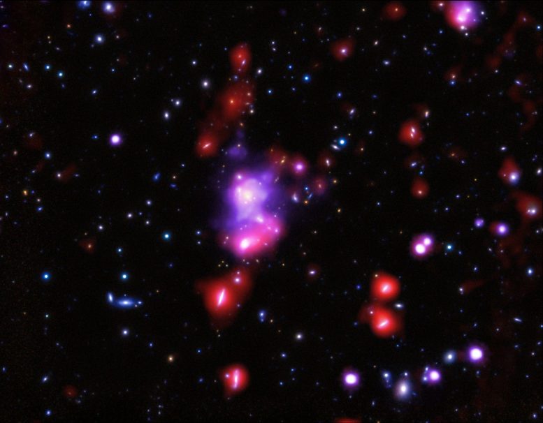 Chandra Weighs Most Massive Galaxy Cluster in Distant Universe
