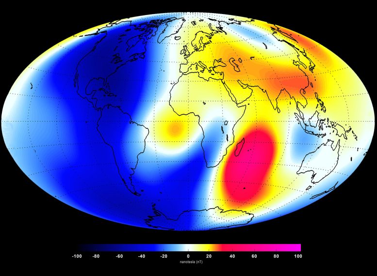 Changes in Earth’s Magnetic Field at the Surface