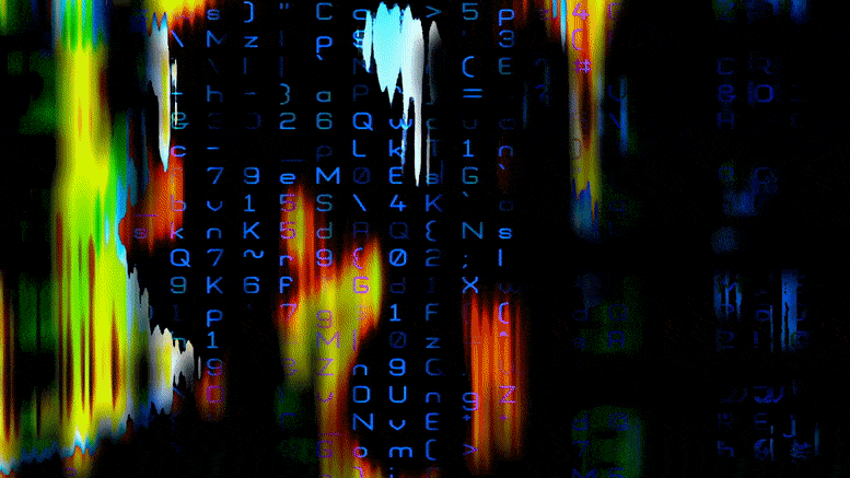 Chaos Computer Data Cybersecurity Concept