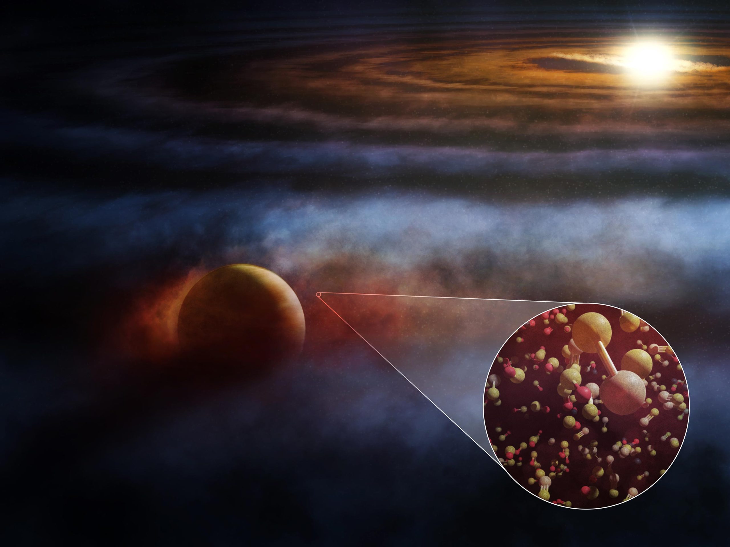 アルマ望遠鏡の意外な発見が原始惑星の探索に役立つ