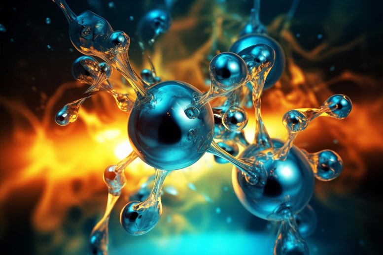 Chemical Reaction Catalyst Energy Art Concept