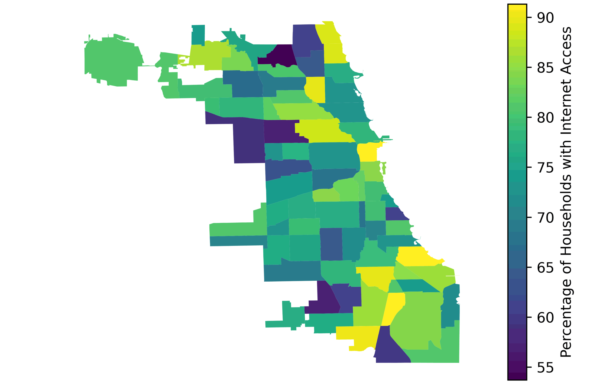 Chicago Households With Internet Access