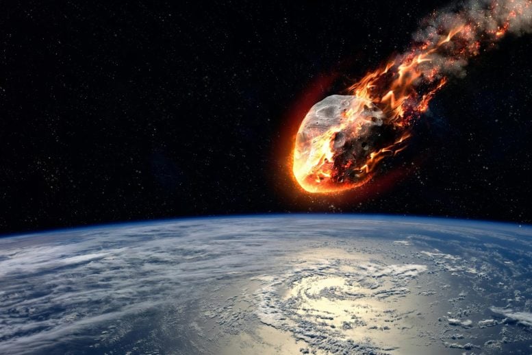 Illustration of the asteroid impactor Chicxulub