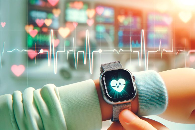 Child Smartwatch Heart Cardiology Art Concept