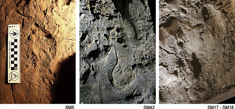 Children’s Footprints From Basura Cave