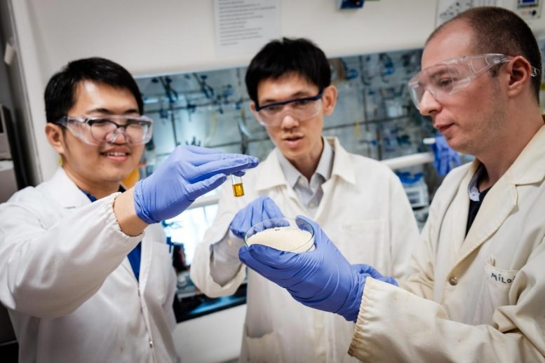 NTU Scientists Discussing their New Photocatalyst