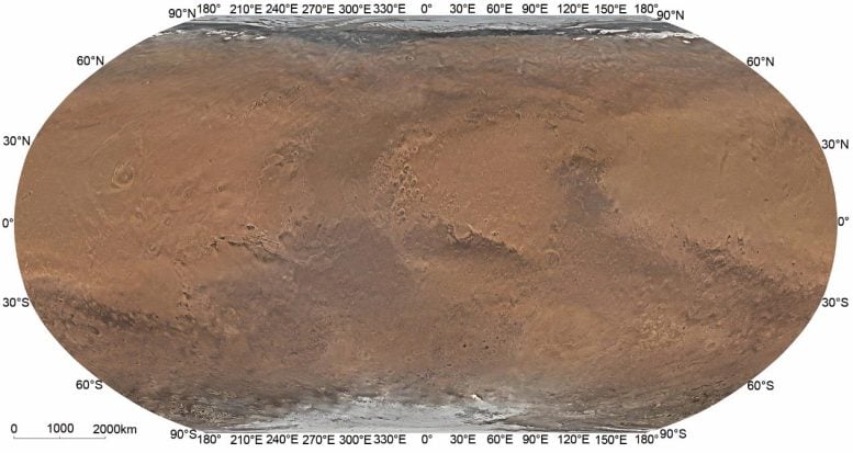 Vea Marte como nunca antes lo había visto con el mapa global de alta resolución Tianwen-1