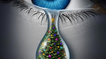 Christmas Holiday Depression Illustration
