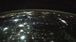 City Lights of North America Appear Under Earth’s Airglow