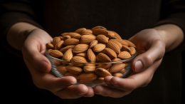 Clear Bowl of Almonds