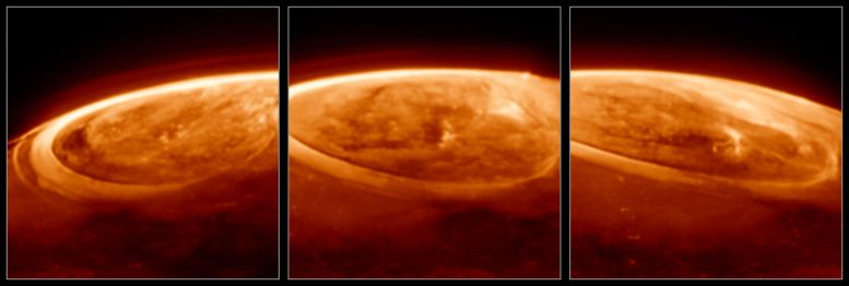 Close Up Observations of Auroras on Jupiter
