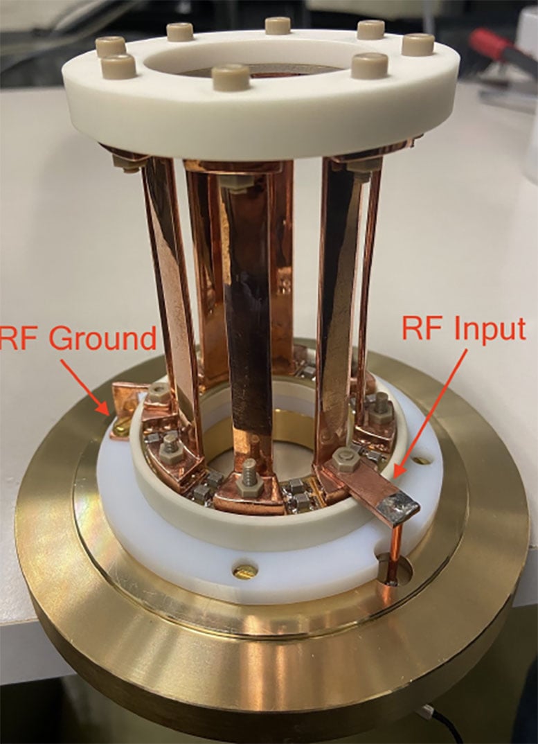 Close Up of MRI Inspired Birdcage Antenna