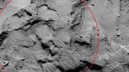 Close Up of Rosetta Comet Landing Site