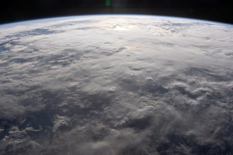 Cloud-Covered Indian Ocean Northeast of Madagascar