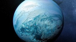 Cold Icy Exoplanet Art