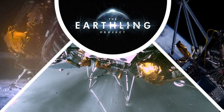 Collage of the Earthling Project and Odysseus’ Lunar Landing