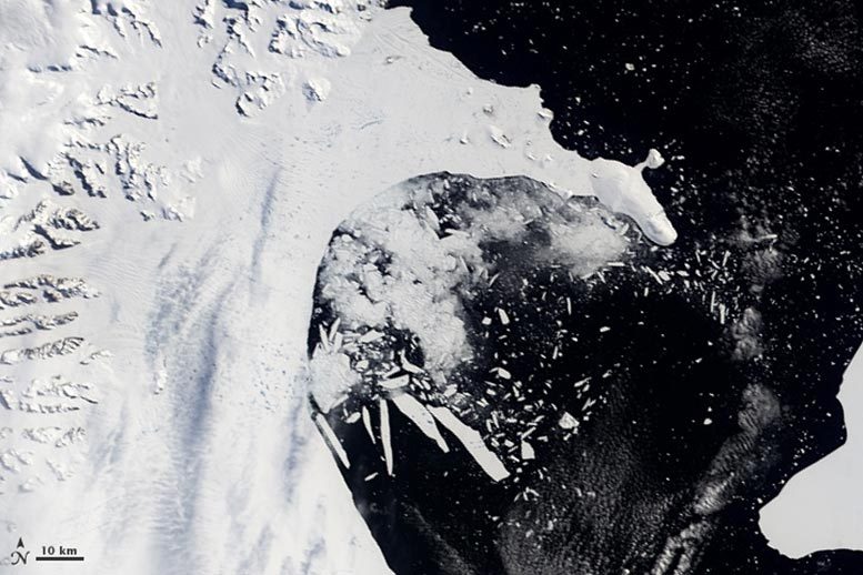Collapse of Larsen B Ice Shelf