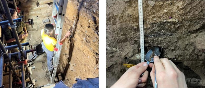 Collecting Cryptotephra Samples From an Archaeological Site