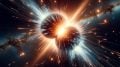 Colliding Neutron Stars Concept Art