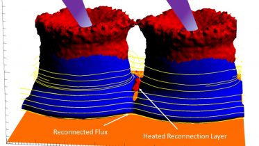 Collision of Two Magnetized Plasma Plumes