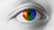 Color Blindness Correct Contact Lense Artists Concept