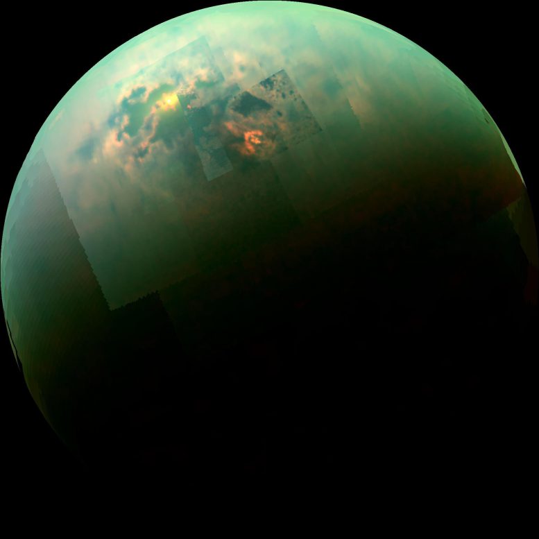 Cassini Color Mosaic of Titan